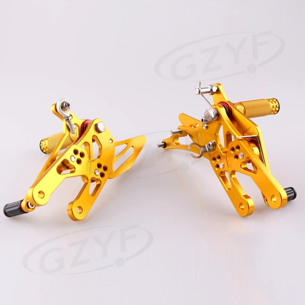 rear footpegs foot pegs pedals for honda cbr600rr 2003 2004 2005 2006 cbr 1000 rr 2004 2007 motorcycle part adjustable free global shipping