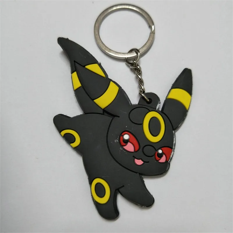 Игрушки из ПВХ для ключей Evee Figures брелок с мультипликационным принтом Jolteon Flareon