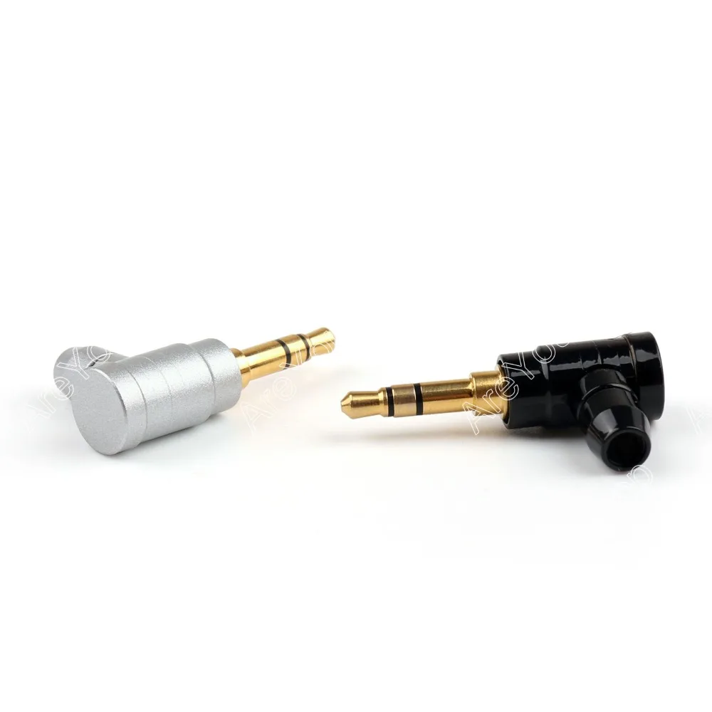 Areyourshop продажа 2 шт. медь 1/8 &quot3 5 мм стерео Прямоугольный штекер припоя Jack аудио