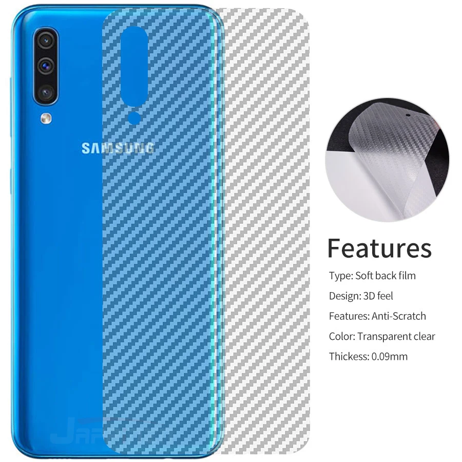 5 шт. защитная пленка на экран для Samsung Galaxy A50 мягкая углеволоконная задняя (не