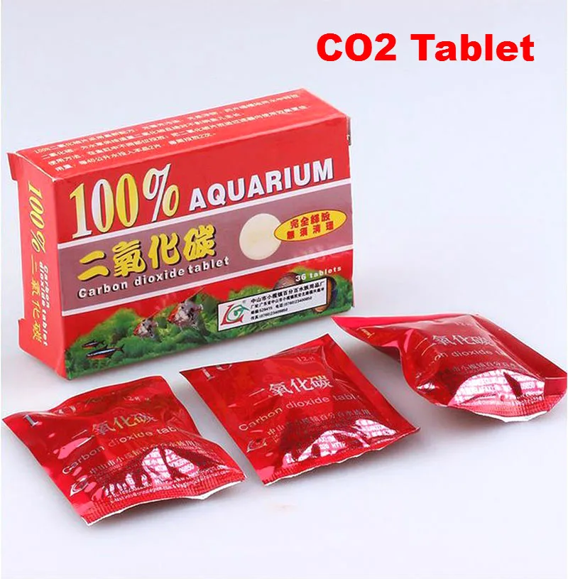 

36pcs/Box Fish Tank Co2 Tablets Carbon Dioxide For Aquarium Water Plant Glowing Fish Tank CO2 Diffuser Novelty Design Package