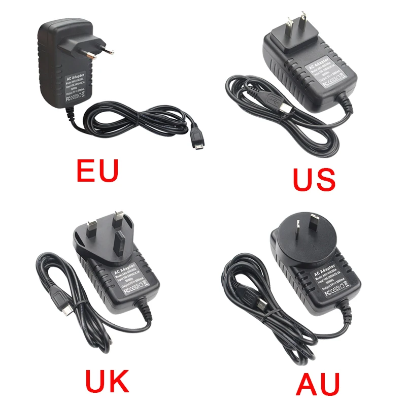 Зарядное устройство с Micro USB 5 В 3 А вилка EU/US/UK/AU для Raspberry Pi B +/3B Nvidia Jetson Nano|plug us|plug for