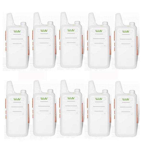 10pcs handy radio cb 10 шт. WLN KD C1 Mini Ham двухстороннее Радио рация FM ham Радио hf трансивер 5 Вт дальность лучше, чем baofeng BF-888S UHF P - Цвет: 10pcs handy radio cb