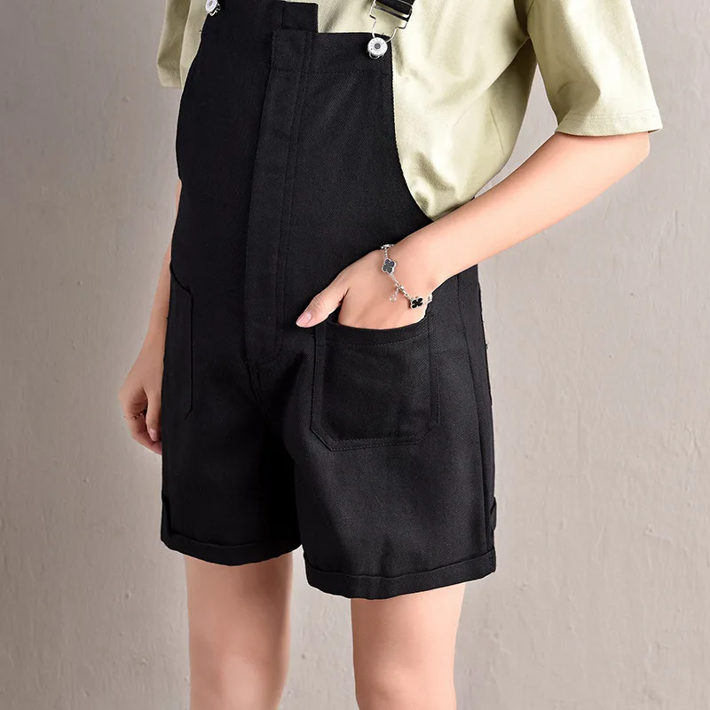 

maternity clothes Adjustable shorts strap jeans black Slim stretch Jumpsuit suspenders Trousers uniform Jeans Pregnancy clothes