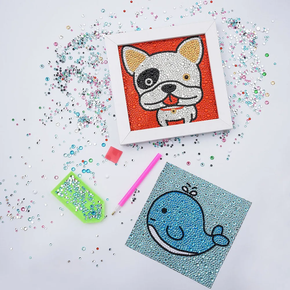 15x15 см DIY Полный Круглый алмаз мультфильм живопись специальные стразы в форме горный хрусталь вышивка дизайн для детей и s
