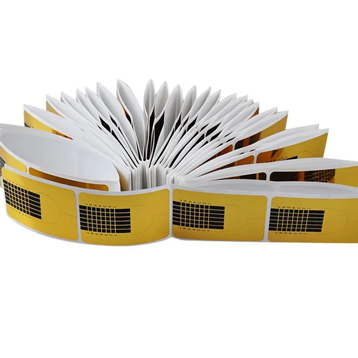 100 шт./упак. золотистые подковообразные формы для ногтей маникюра наращивания с