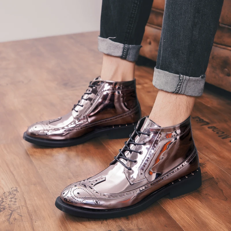 2019 fashion men's boots leather military shoes male boot army security shoe man plush size working cowboy ankle for men |