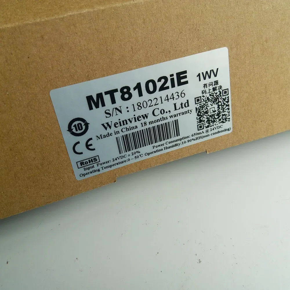 10 1 дюйма HMI MT8102IE дюймовая сенсорная панель Ethernet Замена MT8101iE MT8100ie Weintek Weinview Новый в