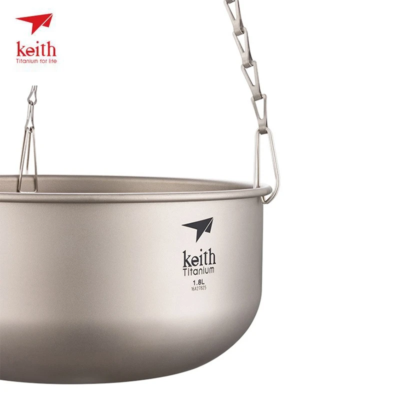 Подвесная цепочка Keith Titanium для кемпинга пешего туризма кухонная утварь
