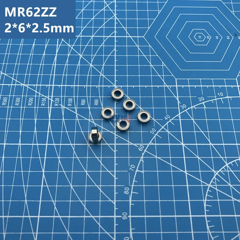 Бесплатная доставка высокого качества 10 шт. MR62ZZ R 620ZZ 2*6*2 5 мм MR62 ZZ радиальный