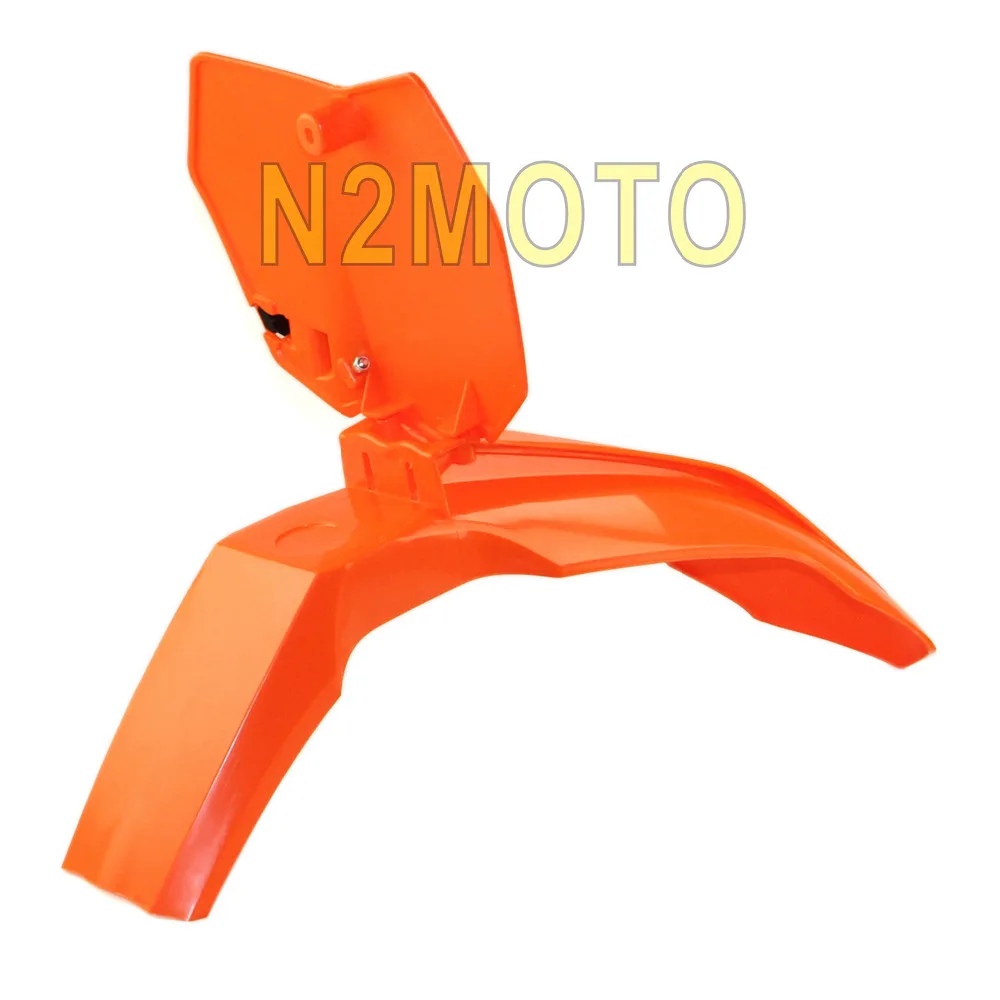 Оранжевый мотоциклов переднее крыло переднего номерной знак руль Fatbar для 250 SX F XCF