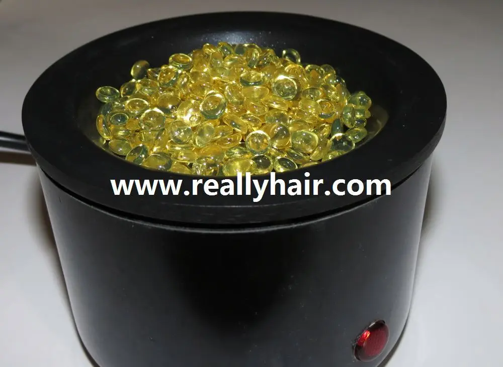 

Transparent White Glue grains for hair extension 1000g