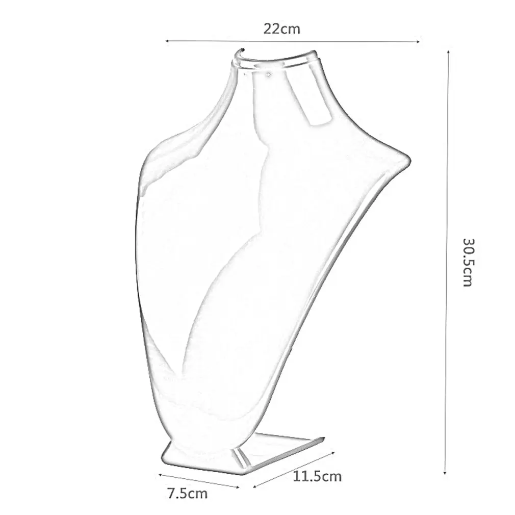 Акриловое ожерелье стенд для женщин настольная подставка хранения держатель