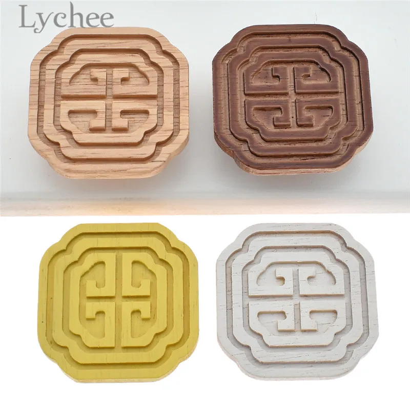 Lychee квадратный деревянный ящик с выдвижной ручкой резной Шкаф Тянет мебельный