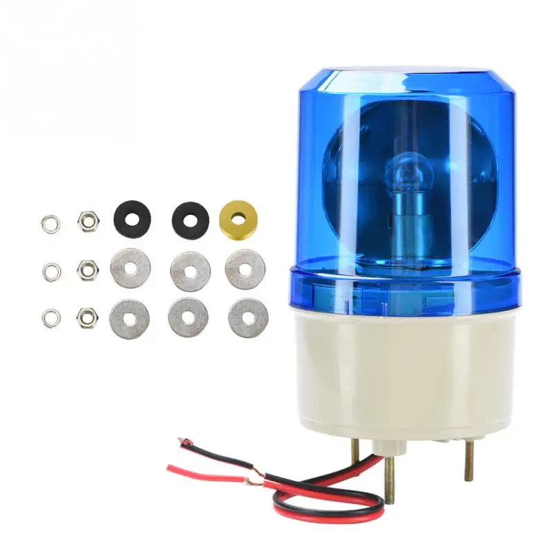 Blue DC 12V флэш-Предупреждение светильник Ротари Strobe Предупреждение светильник сигнализации светодиодный индикатор сигнала светильник завод Строительство - Цвет: Blue