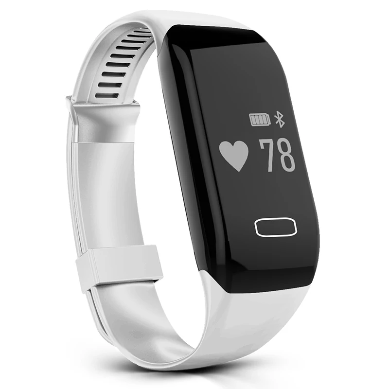 Smartband White Mocrux Смарт Браслет H3 Smartband IP68 Водонепроницаемый монитор сердечного ритма Фитнес/трекер Smart часы сигнализации вызова - Цвет: Smartband White