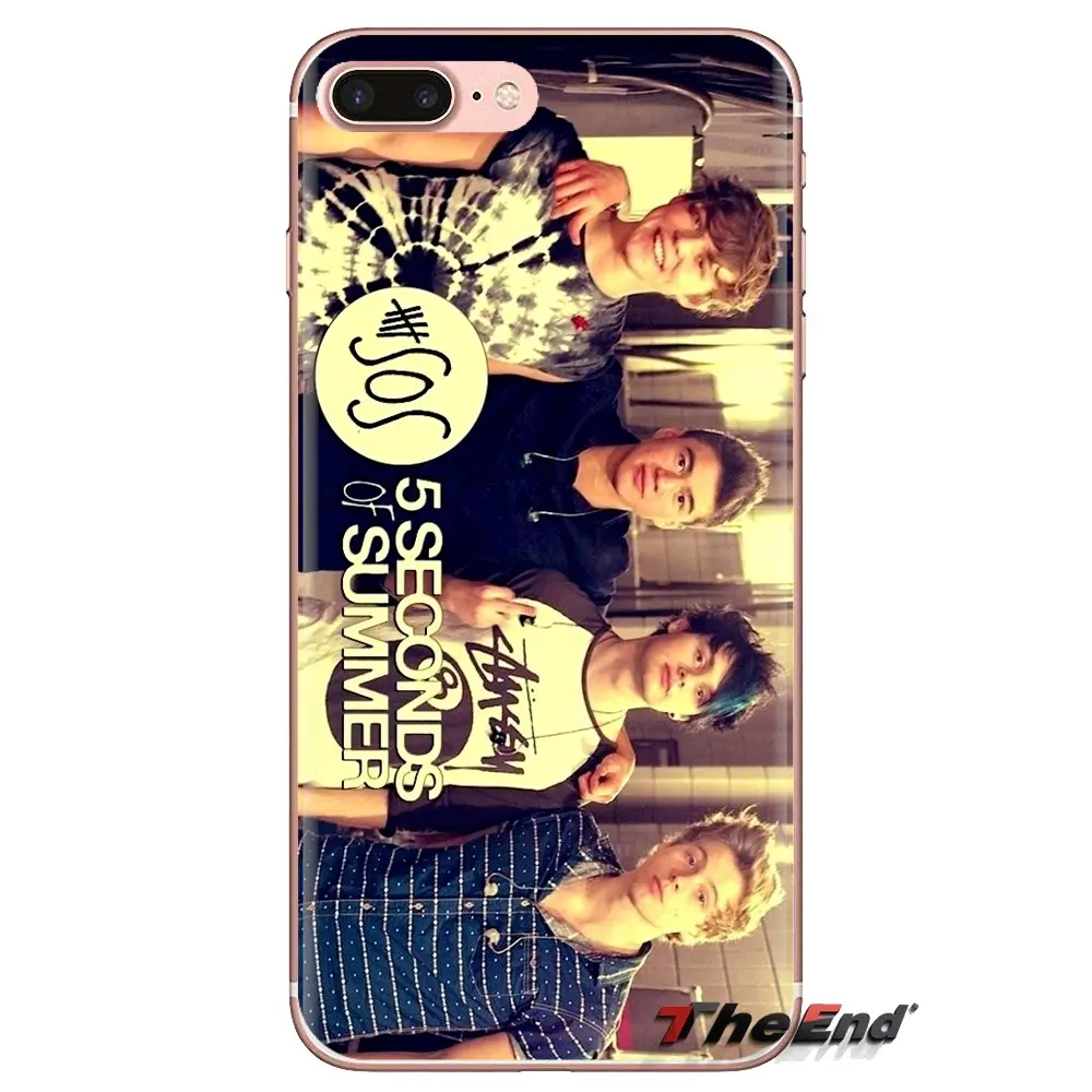 Прозрачный мягкий чехол Чехлы 5SOS 5 SECONDS OF SUMMER для samsung Galaxy S3 S4 S5 мини S6 S7 край S8 S9 S10