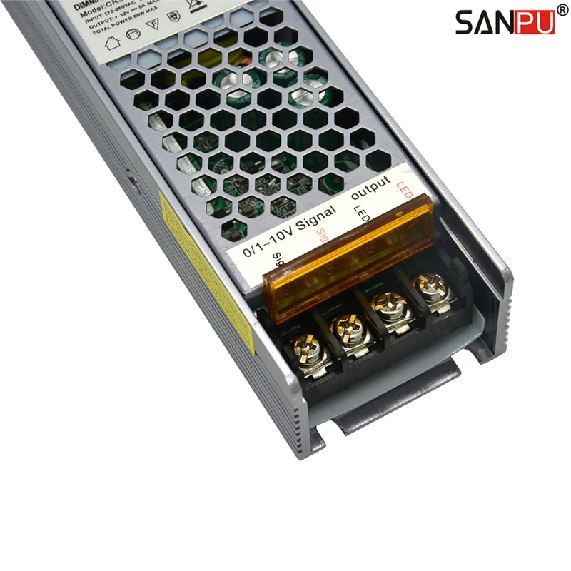 SANPU Dimmable источник питания 60 Вт 12 В 5A 2в1 ТРИАК 0 10 Диммируемый светодиодный драйвер