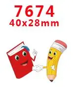 7674 30 шт мультфильм персонаж плоское украшение из смолы PR 7329 - Цвет: 7674