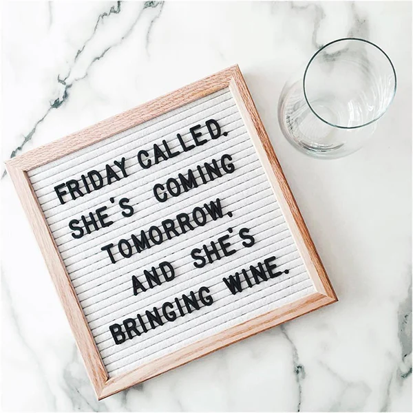 

Hot Felt Letter Board Wooden Frame Changeable Symbols Numbers Characters Message Boards for Home Office MDD88