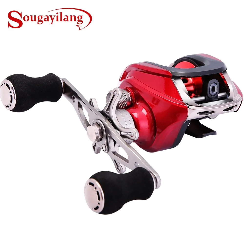 Sougayilang 3 цвета baitcasing Рыболовная катушка литые катушки правая/Левая рукоятка