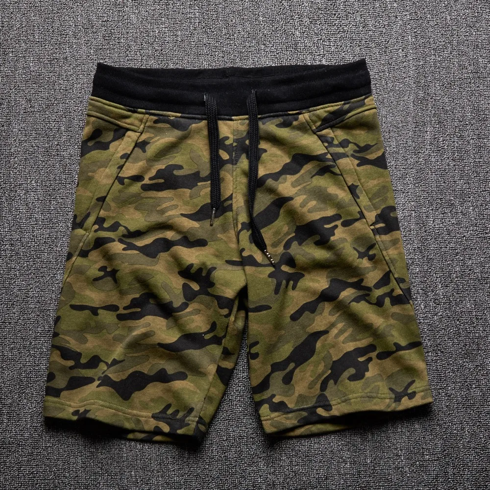 Лето свободного покроя мужчины шорты с рисунком Высокое качество хлопок-мужчин