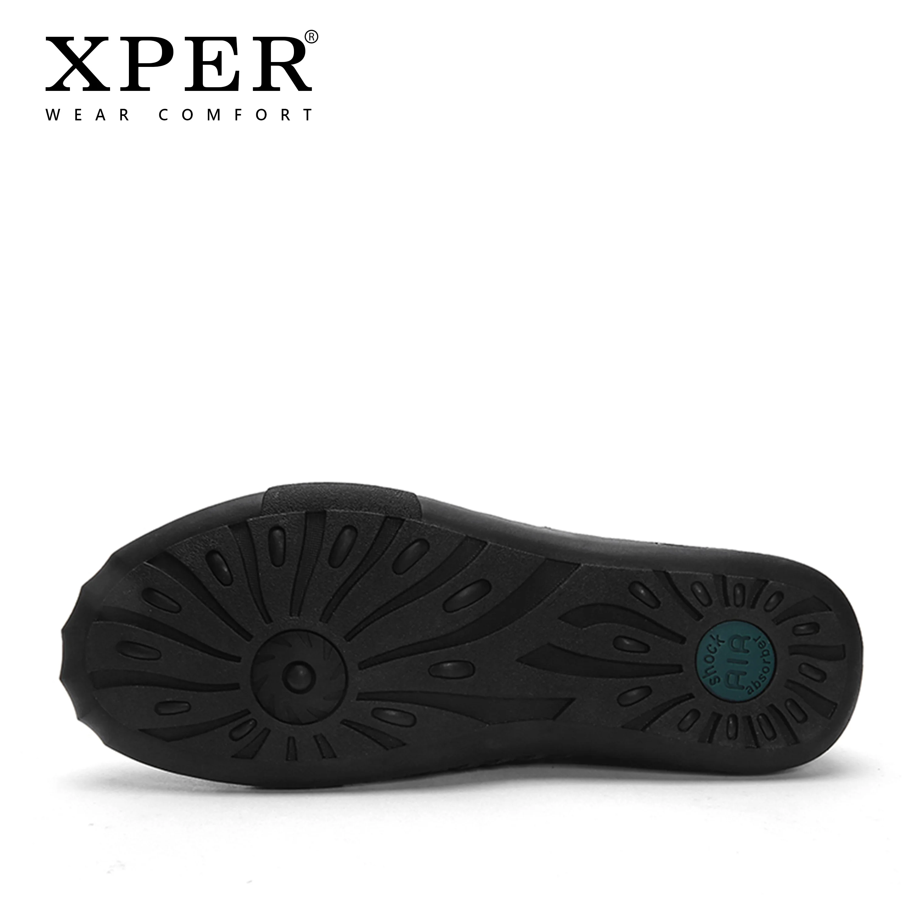 Мужские кожаные лоферы XPER черные Повседневные слипоны ручной работы обувь хаки