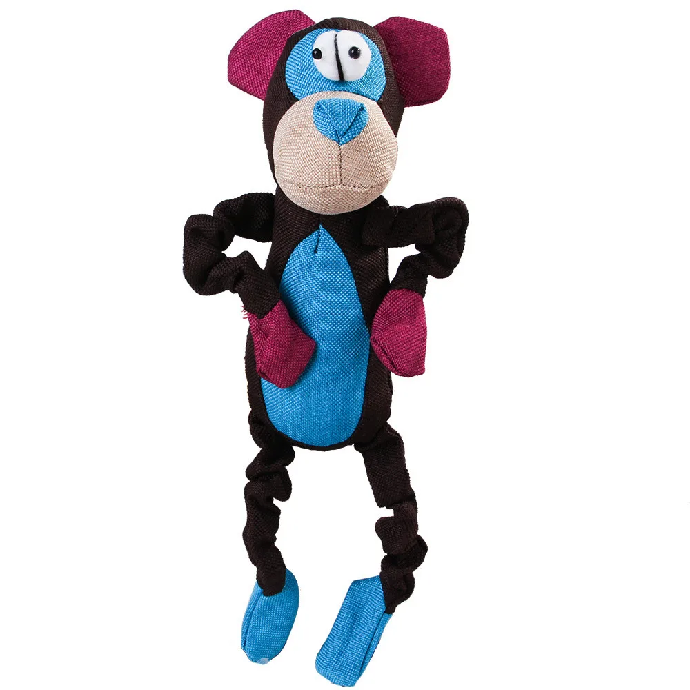 Pet Chew Voice игрушка в виде животных писклявый укус игрушечные лошадки кошка собака интерактивный плюшевый инструменты для чистки зубов Training поставки - Цвет: Черный