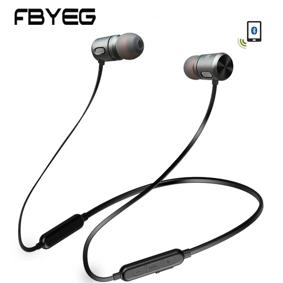 FBYEG беспроводные Bluetooth наушники Спортивная потонепроницаемая гарнитура бас