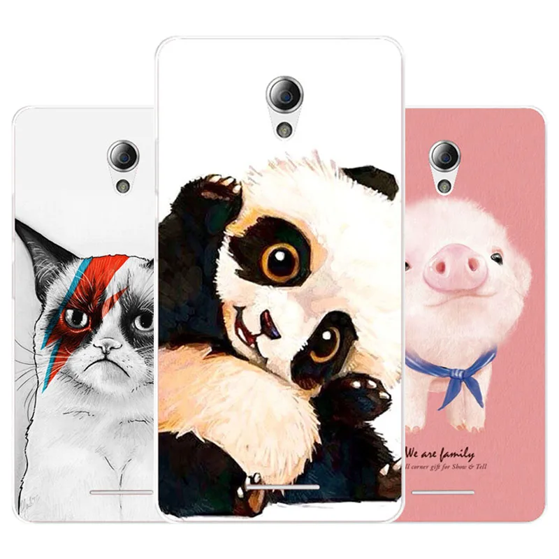 lenovo a5000 Case Silicon panda cartoon Painting Soft TPU Back Cover for a 5000 protect Phone cases |