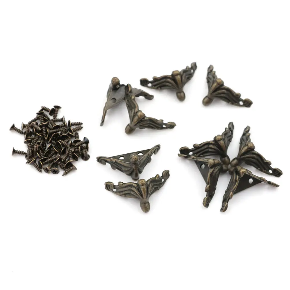 10 шт. треугольник резной ротанг декоративный кронштейн для мебельной фурнитуры