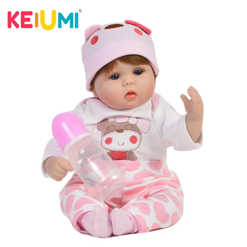 Коллекционные куклы KEIUMI Реалистичная силиконовая Мягкая набивная милая кукла