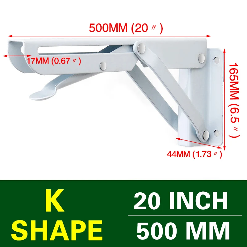 

Складной угловой кронштейн NAIERDI, 2 шт.