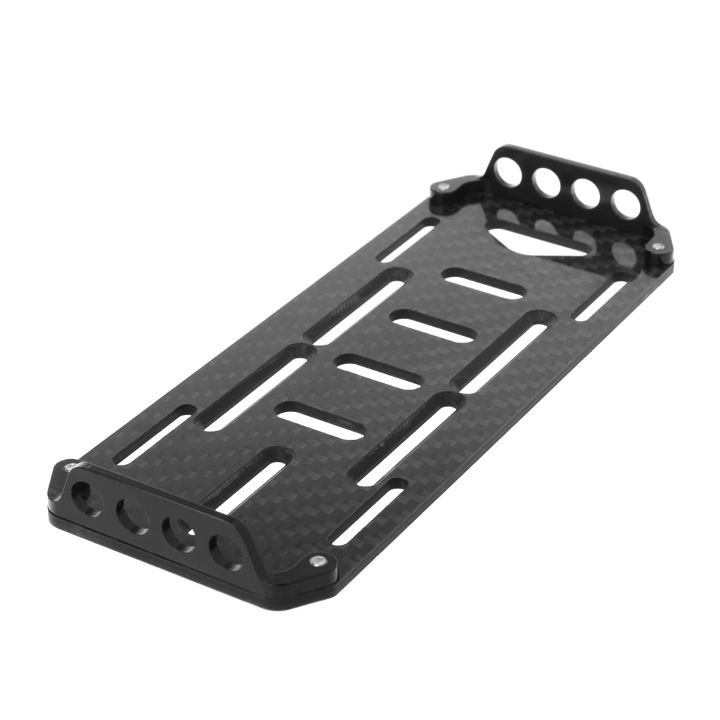 Батарея Монтажная пластина для 1/10 Масштаб RC Гусеничный осевой SCX10 CC01 F350 D90 RC4WD - Цвет: Светло-серый