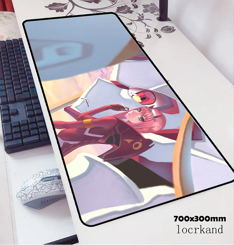 Коврик для мыши darling in the franxx 700x300x3 мм лучший компьютерный коврик геймер геймпад