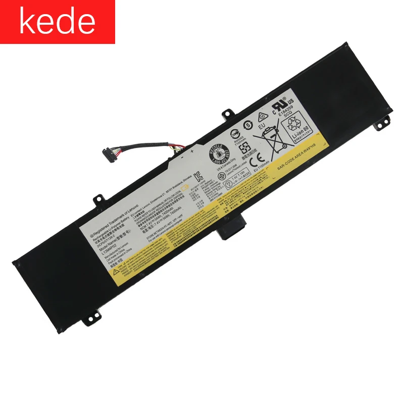 Kede аккумуляторная батареядля ноутбука lenovo Y50-70 Y70-70 Y70 121500250 планшет L13M4P02 L13N4P01 L13M4P02 7,4 V 54Wh