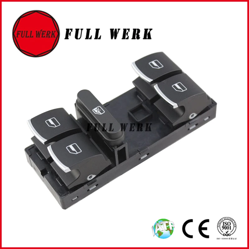 1 шт. хромированный автомобильный переключатель стеклоподъемника 5ND 959 857 для VW