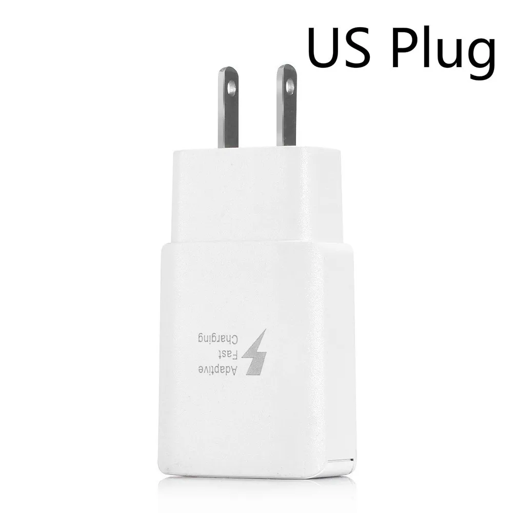 US White Зарядное устройство для телефона с европейской вилкой, 5 В, 2 А, 2 USB адаптера, настенное зарядное устройство для мобильного телефона, микро-зарядное устройство для iPhone 8, 7, iPad, samsung - Тип штекера: US White