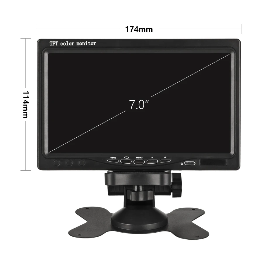 JMCQ " TFT lcd беспроводной автомобильный монитор HD дисплей Проводная камера заднего вида парковочная система для автомобиля заднего вида Мониторы для грузовика рабочий автомобиль