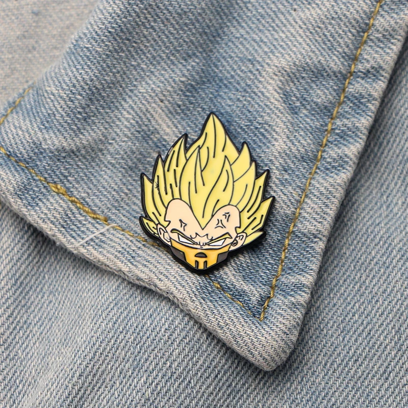 P2544 Dongmanli аниме Dragon Ball Z Saiyan металлические эмалированные значки на булавке аксессуары, броши вентиляторы коллекция подарки
