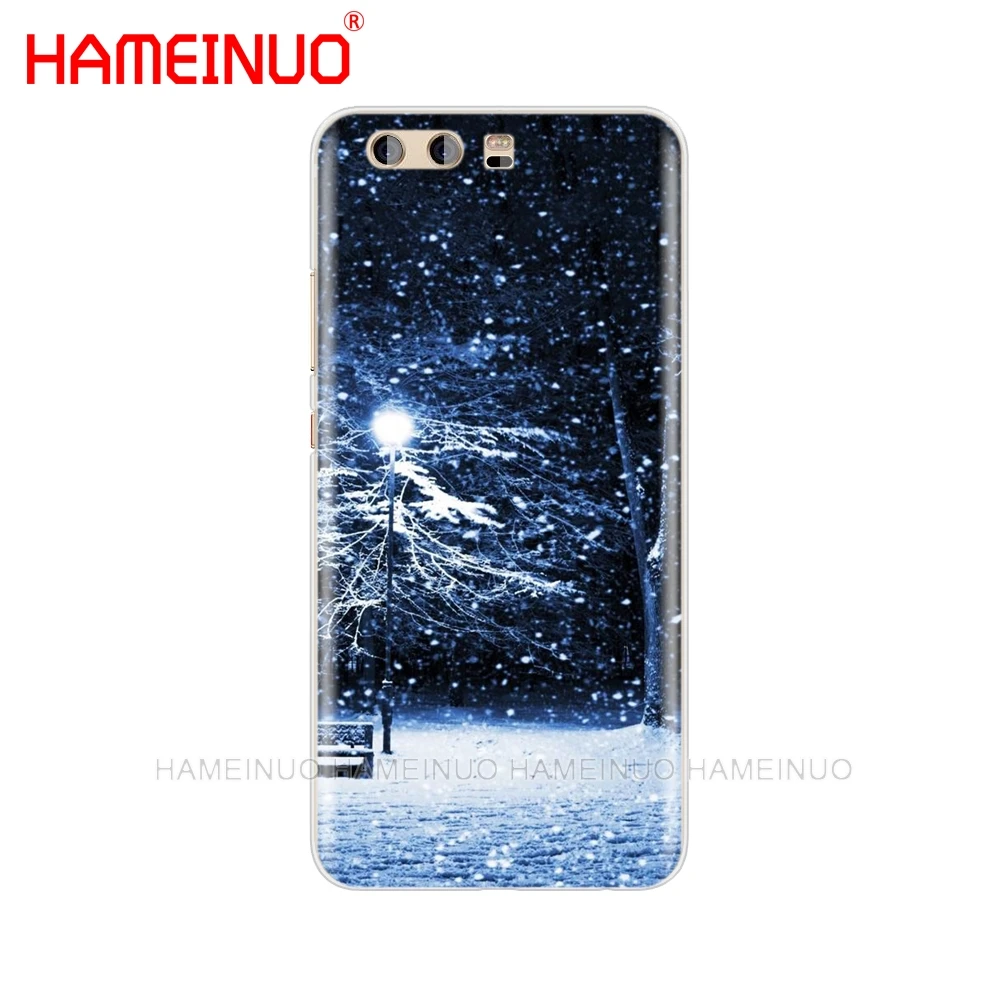 HAMEINUO Пейзаж Зима светильник снежного покрова чехол для телефона для huawei Ascend P7 P8 P9 P10 P20 lite plus pro G9 G8 G7