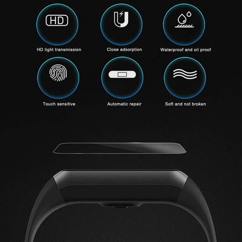 2 шт ТПУ Защита экрана для Huami Amazfit Cor MiDong фитнес Смарт-браслет GT66 | Электроника