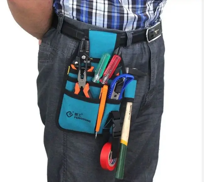 

SunRed high quality blue with black electronic 2014 new multifunction canvas small tool pouches 600D NO.113 freeshipping
