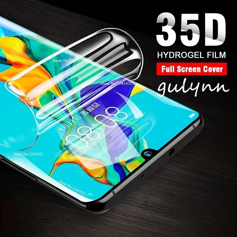 Гидрогелевая пленка 35D для Huawei Mate 20 Lite 10 P40 P20 30 Pro полное покрытие мягкая защитная