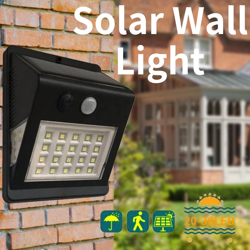 Солнечный светильник Настенный индукционный светодиодный свет датчик