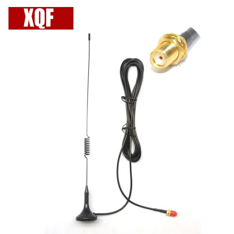 XQF NA UT 102 UV SMA Female Двухдиапазонная автомобильная магнитная антенна для BaoFeng 5R 888S