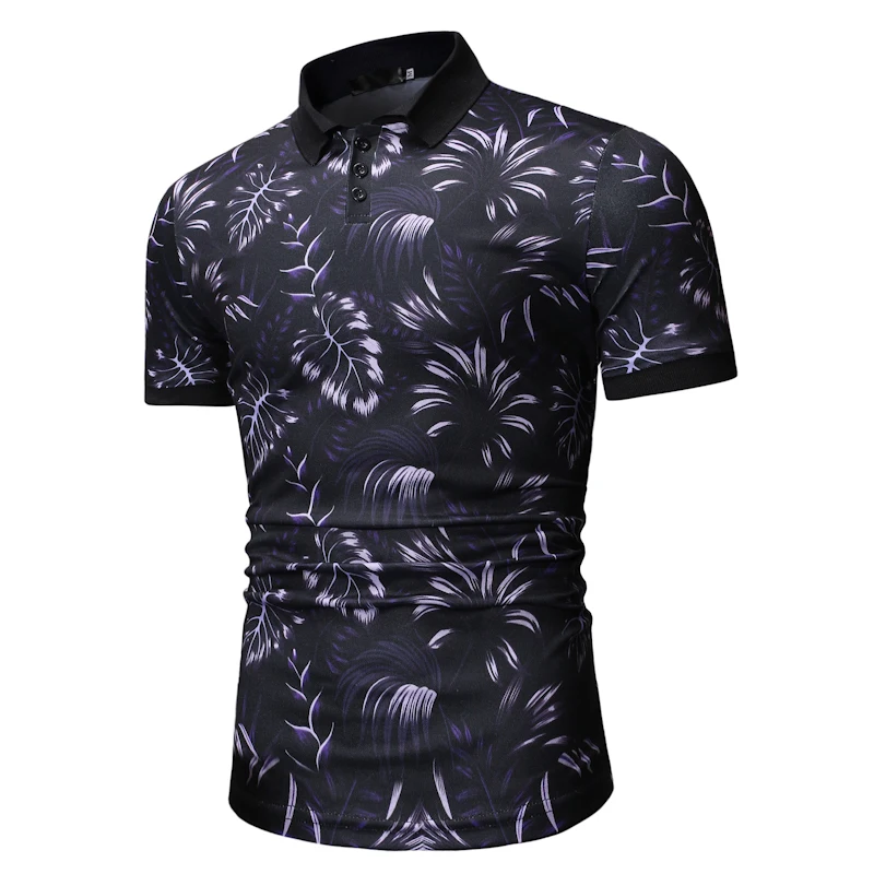 Новый Для Мужчин's летняя рубашка поло с рисунком короткий рукав Футболка-поло |