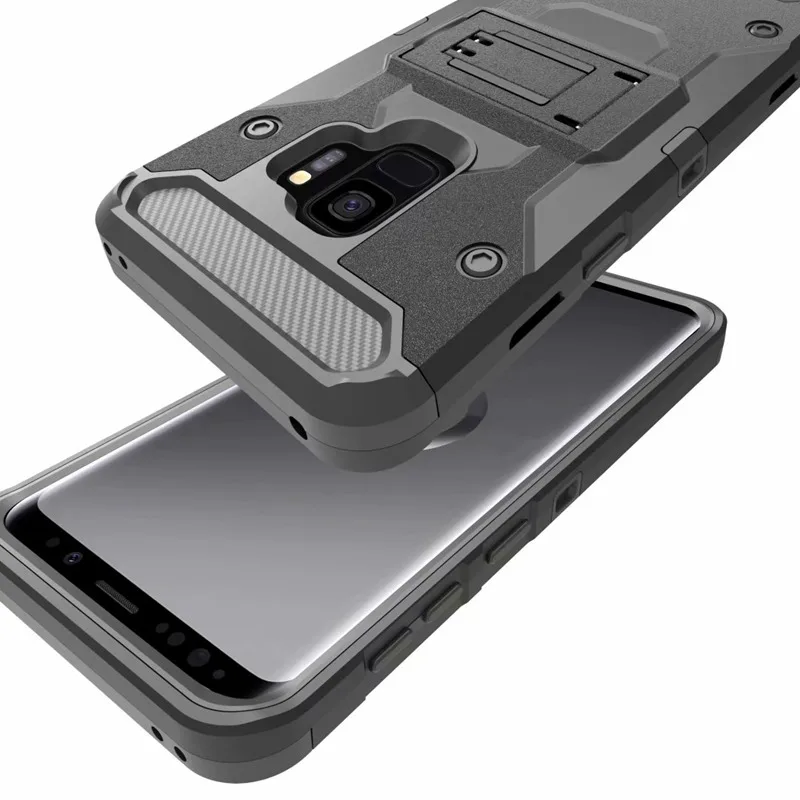 Чехол LANCASE для Samsung Galaxy S9 Edge ремни ТПУ зажим подставка бронированный чехол S7 edge S8