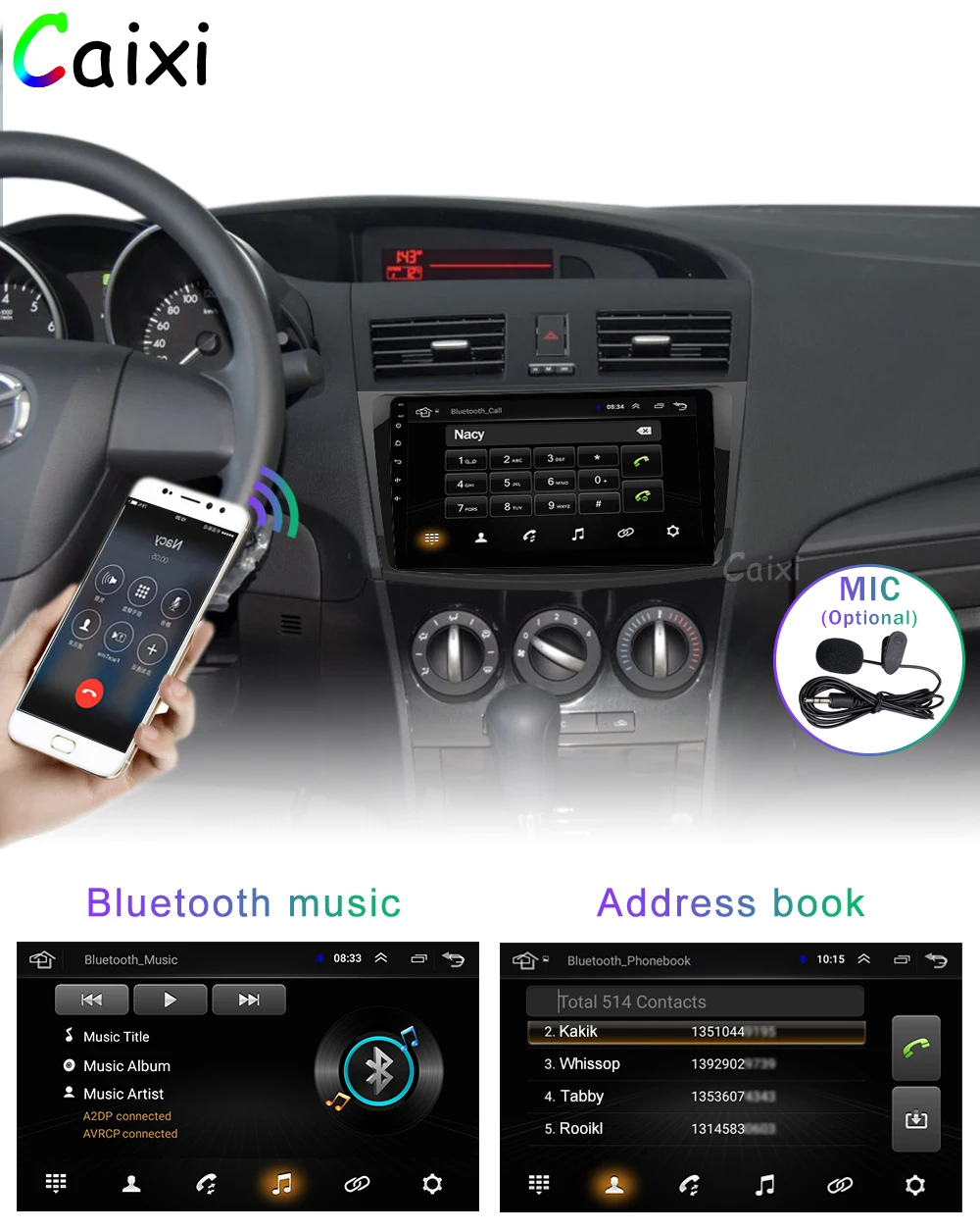CaiXi " android 8,1 Автомобильный мультимедийный dvd-плеер для Mazda 3 2004-2013 2 din автомобильный dvd gps навигатор Авто Радио стерео плеер