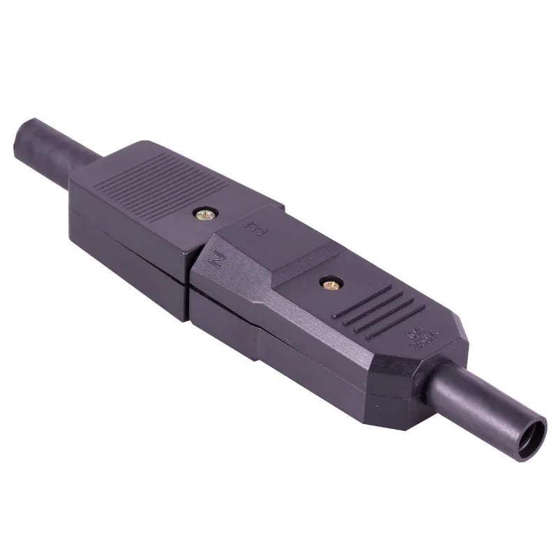 10 шт./лот разъем питания переменного тока штекер гнездо терминал 3 контакта (L/N/E)